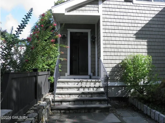 a view of a wooden bridge