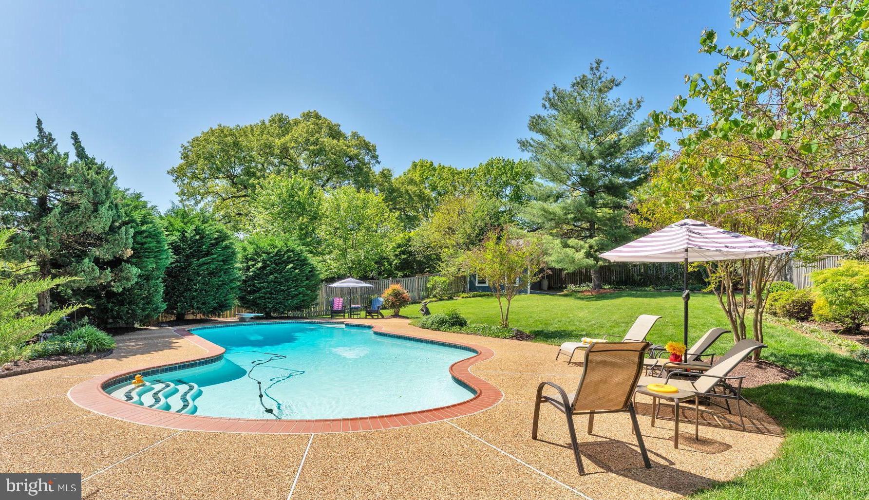 501 Ridge Road Southwest Vienna, VA 22180 - Photo 44 of 54 a view of a swimming pool with a patio