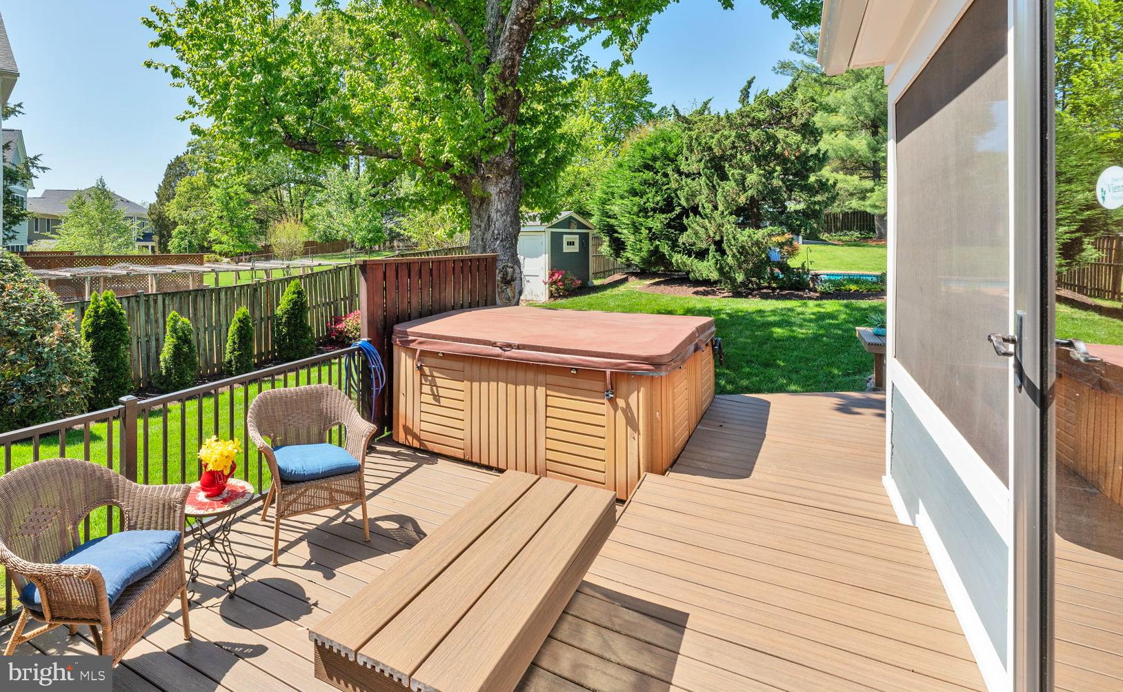 501 Ridge Road Southwest Vienna, VA 22180 - Photo 46 of 54 a view of a deck with couches chairs and wooden floor