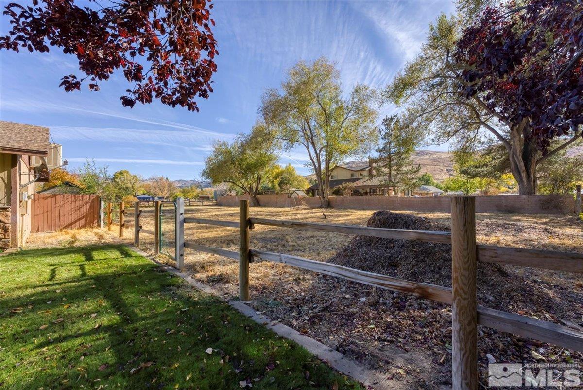 155 Andrew Lane Reno, NV 89521 - Photo 21 of 35 a view of a yard with mountain view