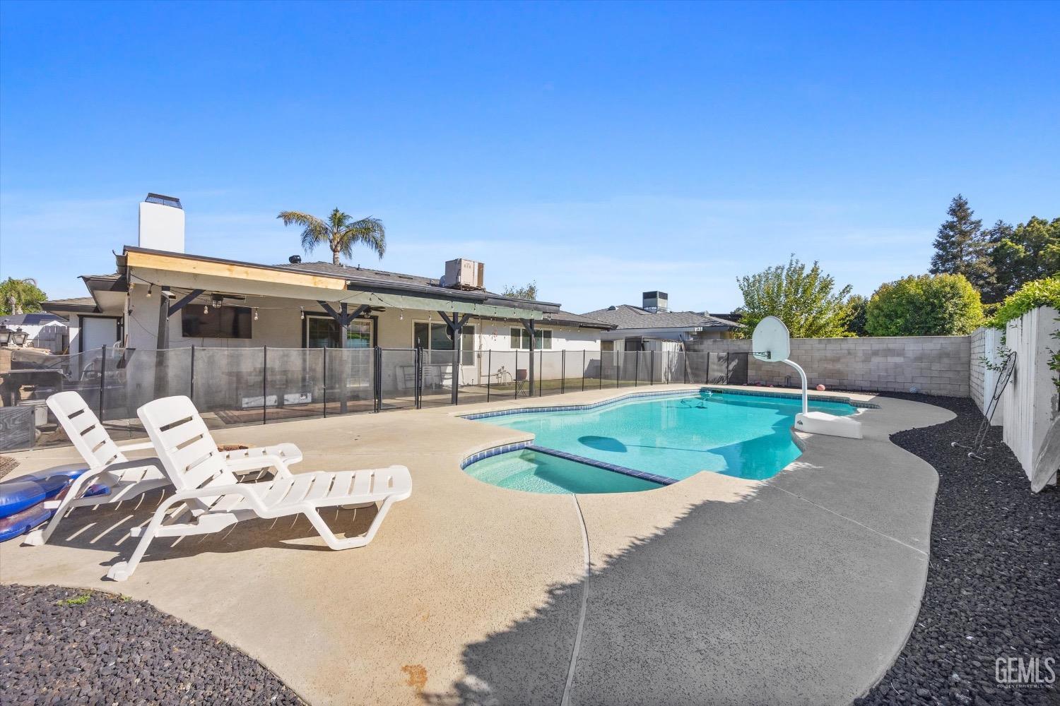 Undisclosed Address Bakersfield, CA 93309 - Photo 34 of 36 a view of a house with backyard porch and sitting area
