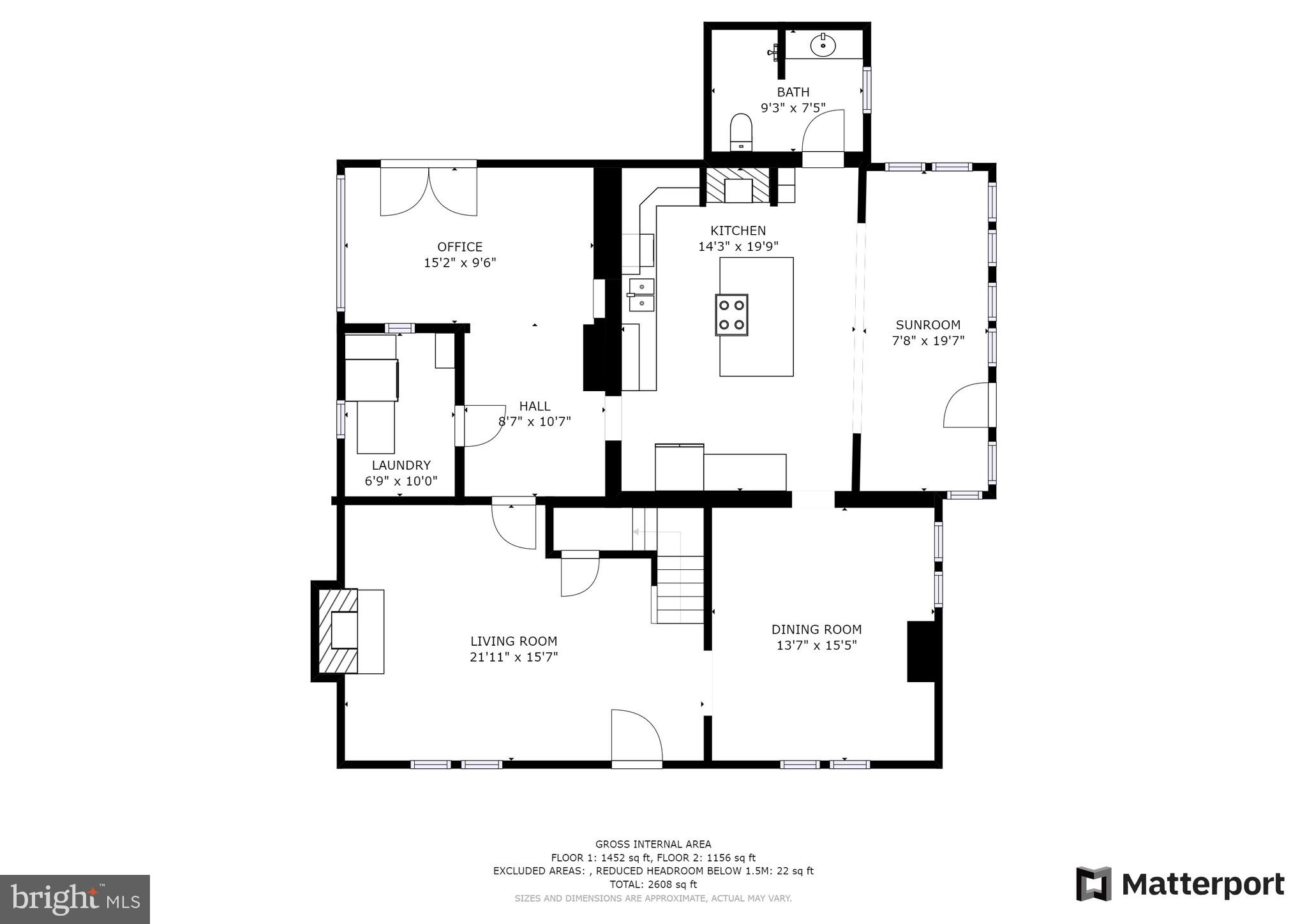 504 Poplar Road Fredericksburg, VA 22406 - Photo 60 of 61 Level 1 Floorpan