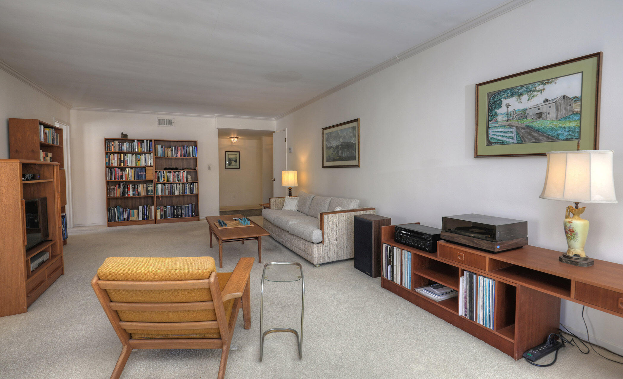 2805 Miradero Drive, Unit C Santa Barbara, CA 93105 - Photo 5 of 23 a living room with furniture and a flat screen tv