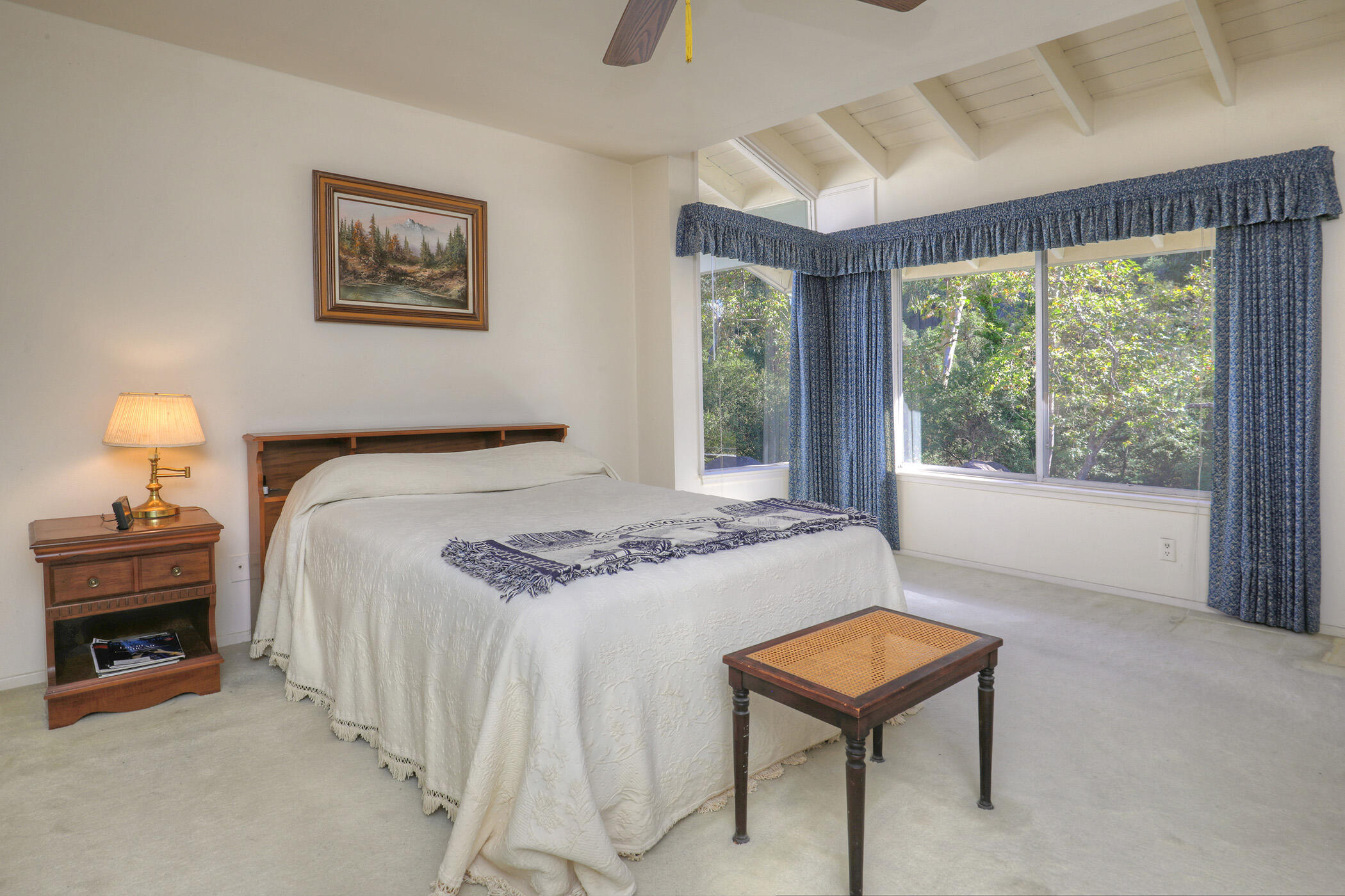2805 Miradero Drive, Unit C Santa Barbara, CA 93105 - Photo 9 of 23 a bedroom with a bed and a window