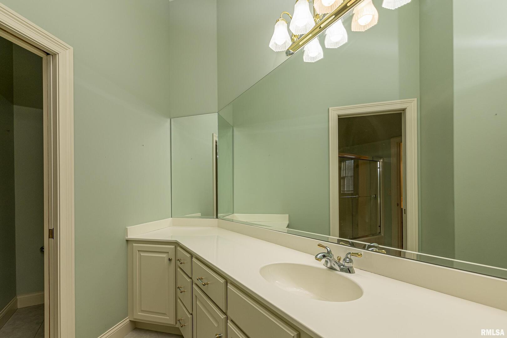 3115 West Striegel Road Carbondale, IL 62901 - Photo 29 of 54 a bathroom with a sink and a mirror