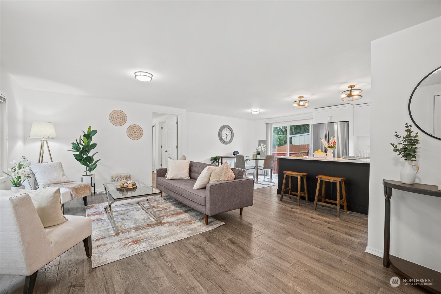 12031 2nd Drive Southeast Everett, WA 98208 - Photo 6 of 27 a living room with furniture and wooden floor