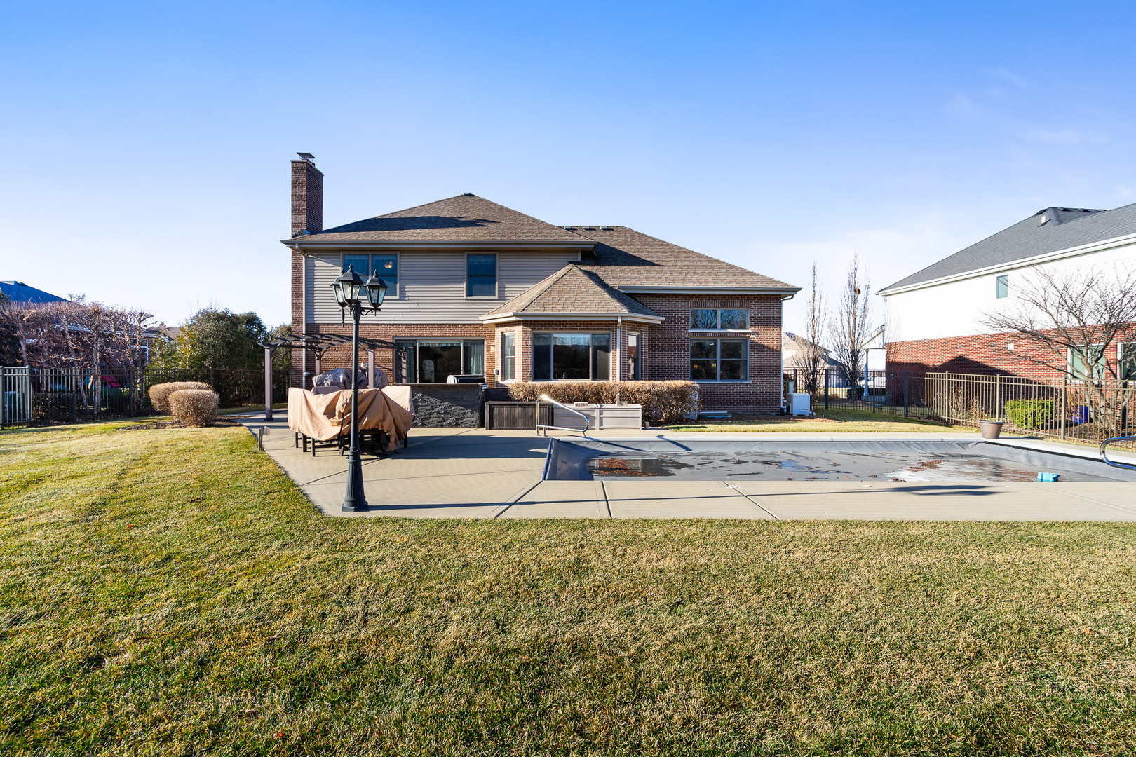 17621 Harper Road Tinley Park, IL 60487 - Photo 52 of 67 a view of a house with swimming pool and a yard