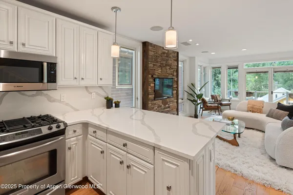 a bathroom with a shower and bathtub