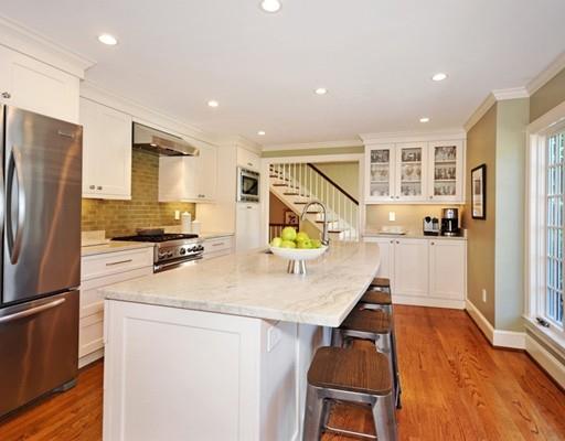 8 Edmonds Road Concord, MA 01742 - Photo 3 of 36 a kitchen with sink refrigerator and microwave