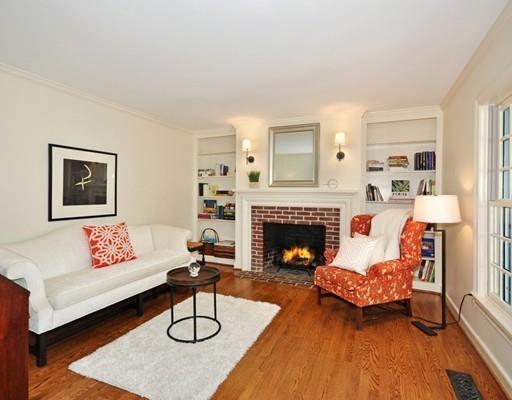 8 Edmonds Road Concord, MA 01742 - Photo 7 of 36 a living room with furniture and a fireplace