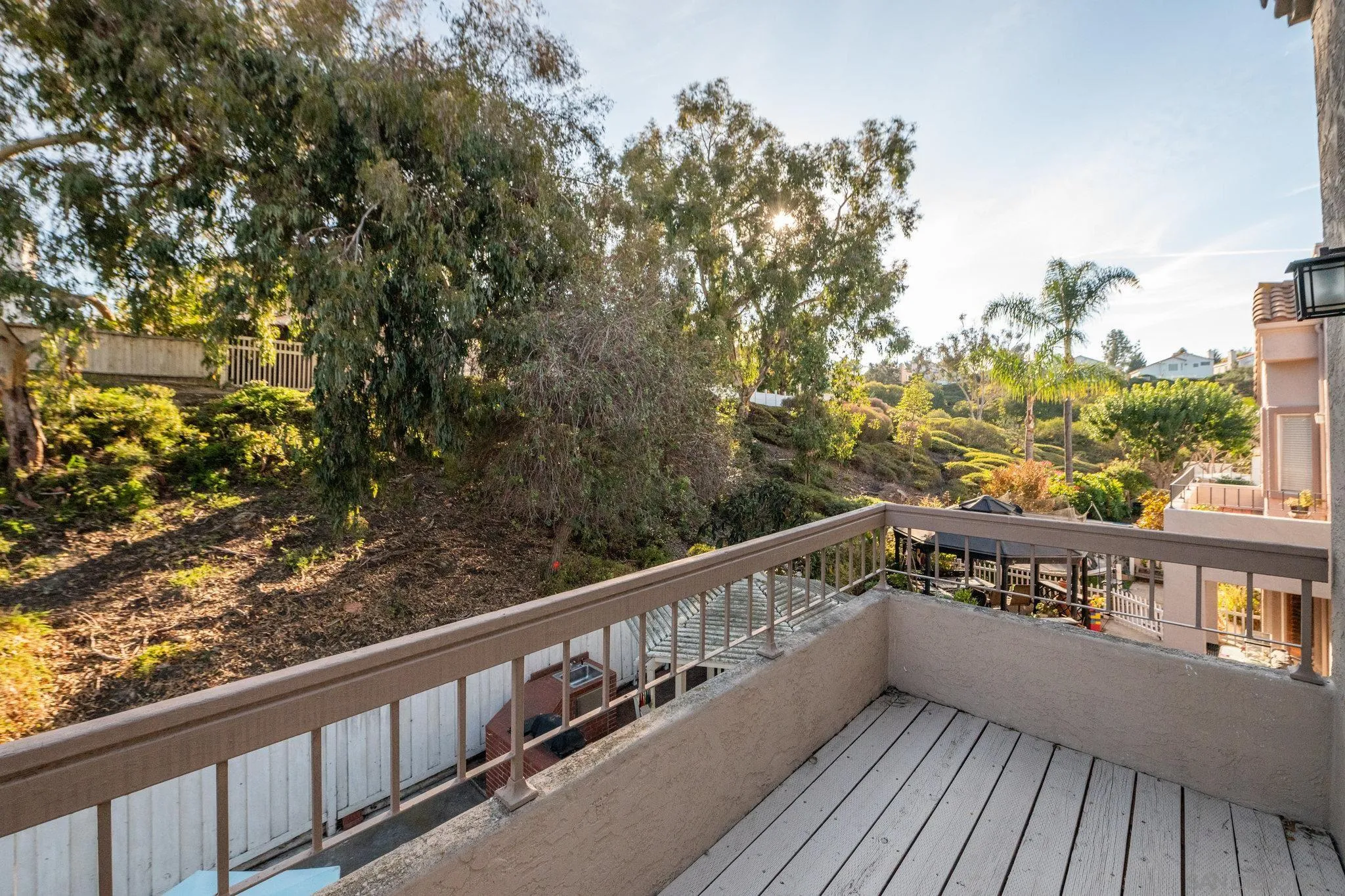 3682 Via Bernardo Oceanside, CA 92056 - Photo 27 of 30 a view of a balcony with wooden floor