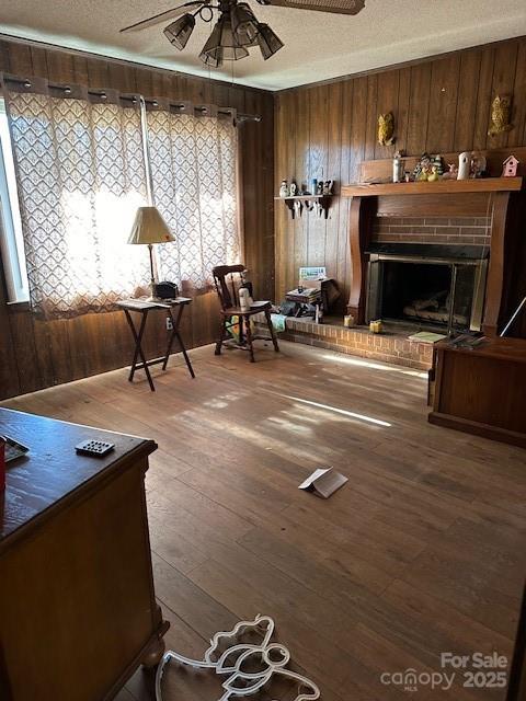 2349 Flint Hill Church Road Shelby, NC 28152 - Photo 6 of 30 a living room with furniture a window and a fireplace