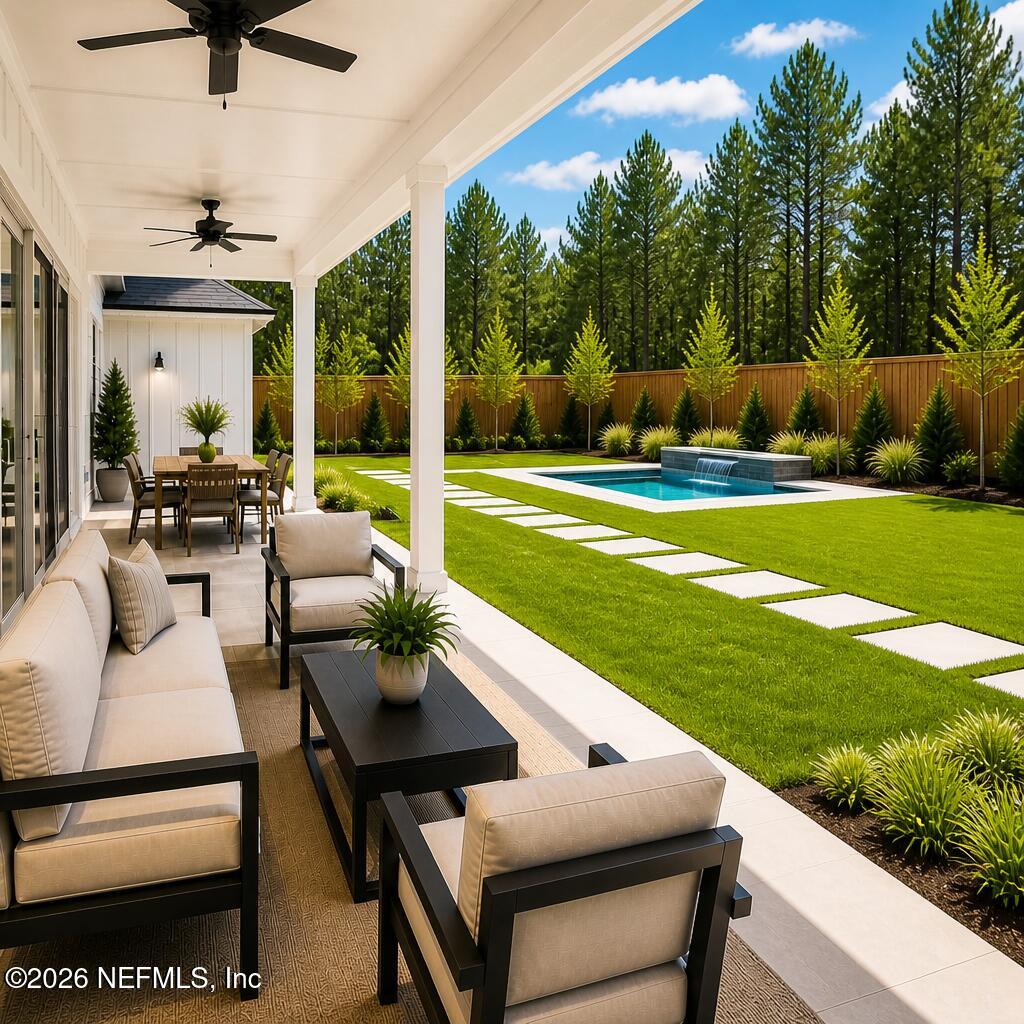 75782 Edwards Road Yulee, FL 32097 - Photo 47 of 59 Rendering Back Yard Pool