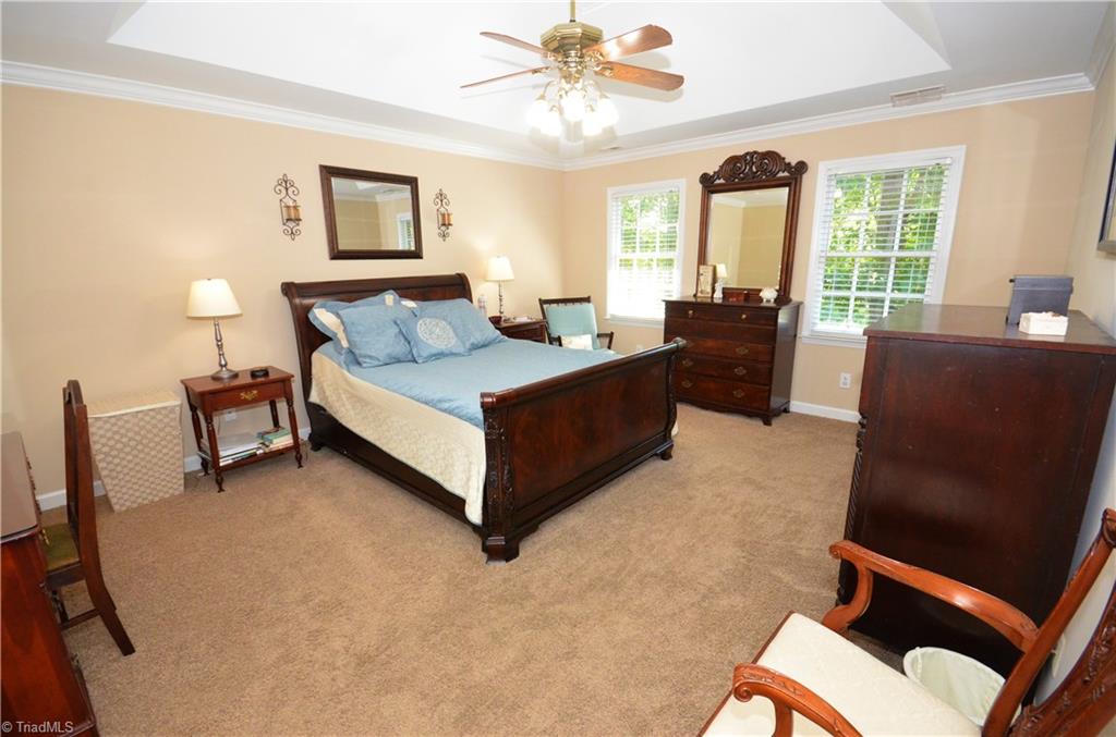 5602 Union Grove Road Oak Ridge, NC 27310 - Photo 14 of 30 Lovely Master Bedroom with Trey Ceiling.