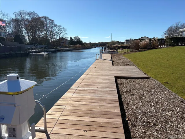 a view of a lake with houses