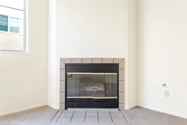 a closeup of a fireplace