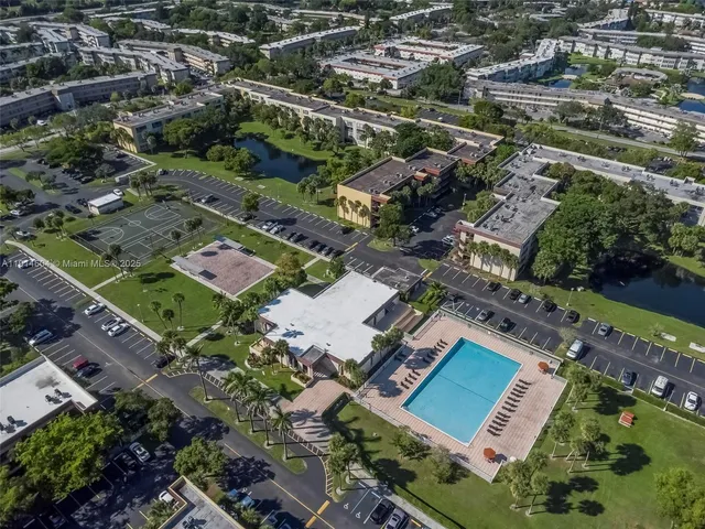 an aerial view of a city