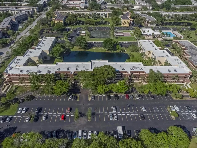 an aerial view of a city with lots of residential buildings