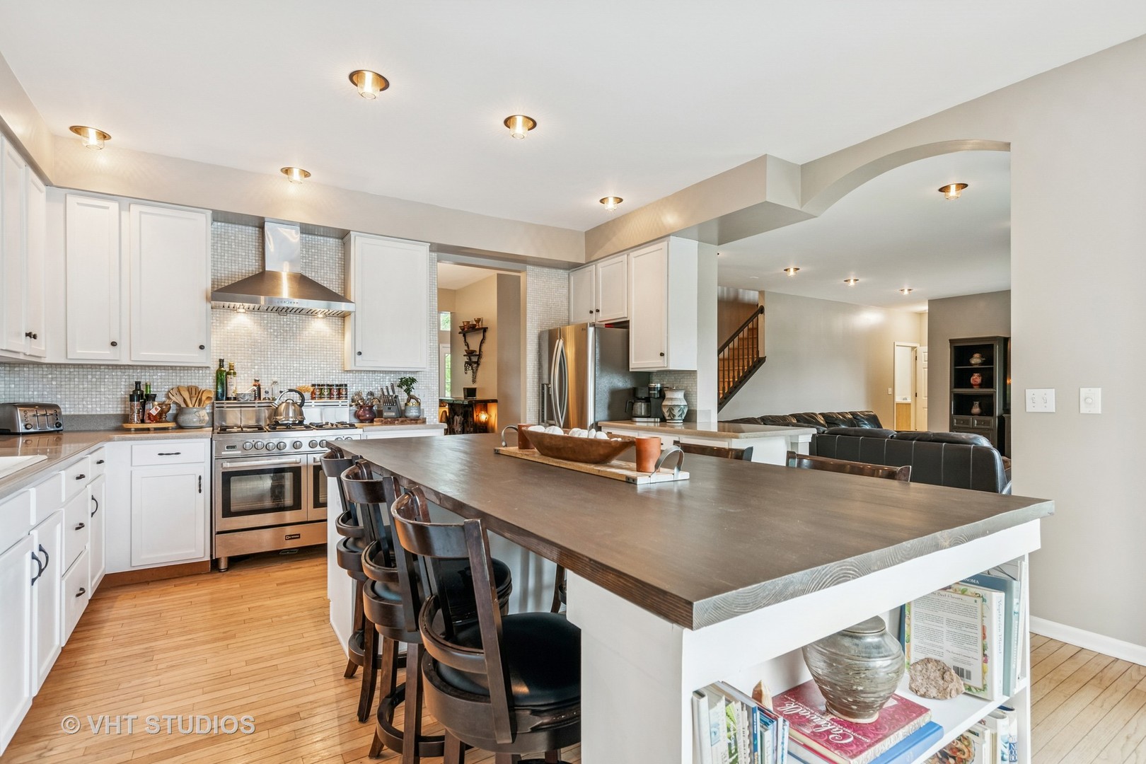 900 Legacy Ridge Algonquin, IL 60102 - Photo 11 of 41 a kitchen with stainless steel appliances granite countertop a stove refrigerator and a sink