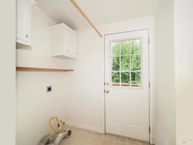 a bathroom with a window