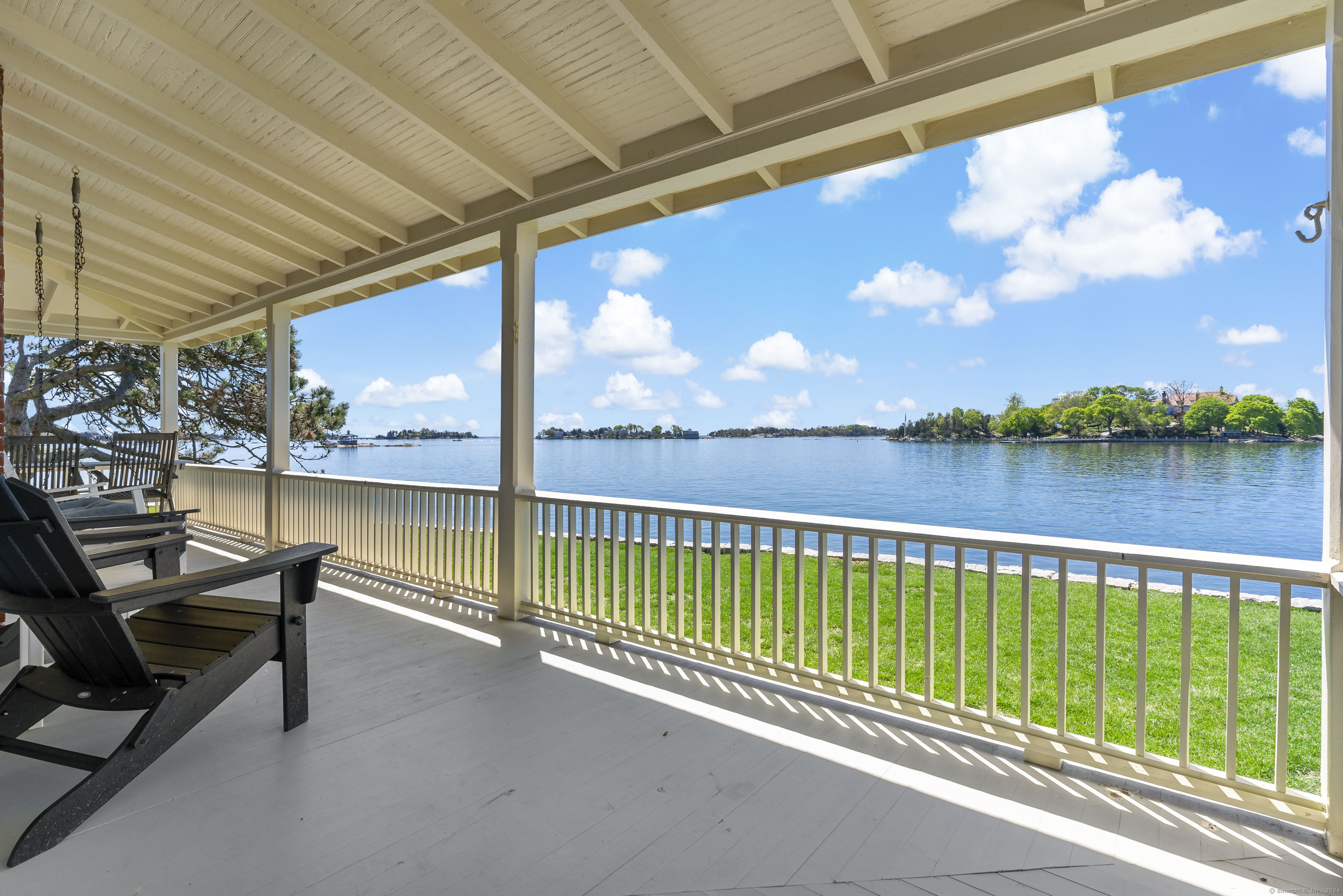 Belden Island Branford, CT 06405 - Photo 22 of 40 a view of swimming pool with outdoor seating and city view