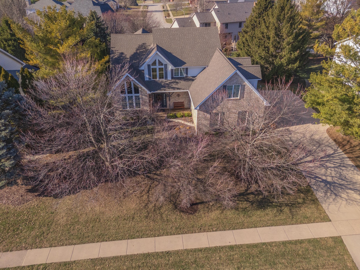 2006 Woodbine Road Bloomington, IL 61704 - Photo 4 of 98 a aerial view of a house with a yard