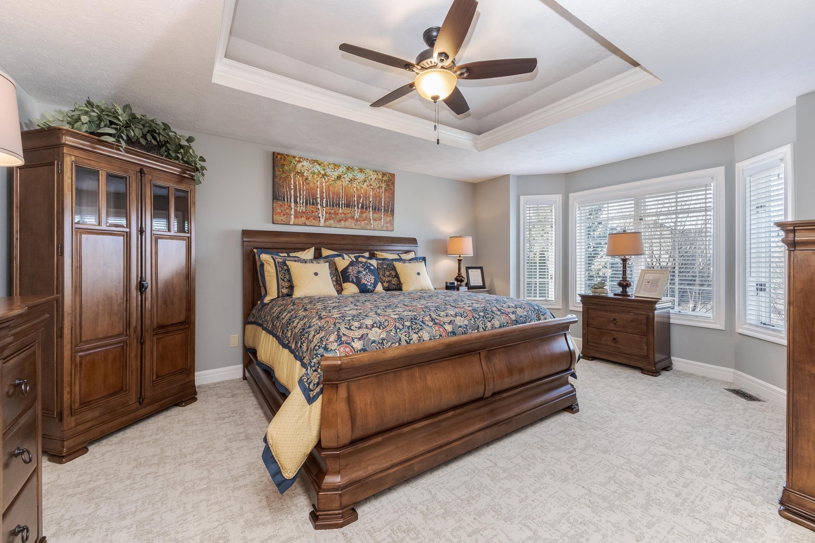 2006 Woodbine Road Bloomington, IL 61704 - Photo 49 of 98 a bed sitting in a spacious bedroom next to a window