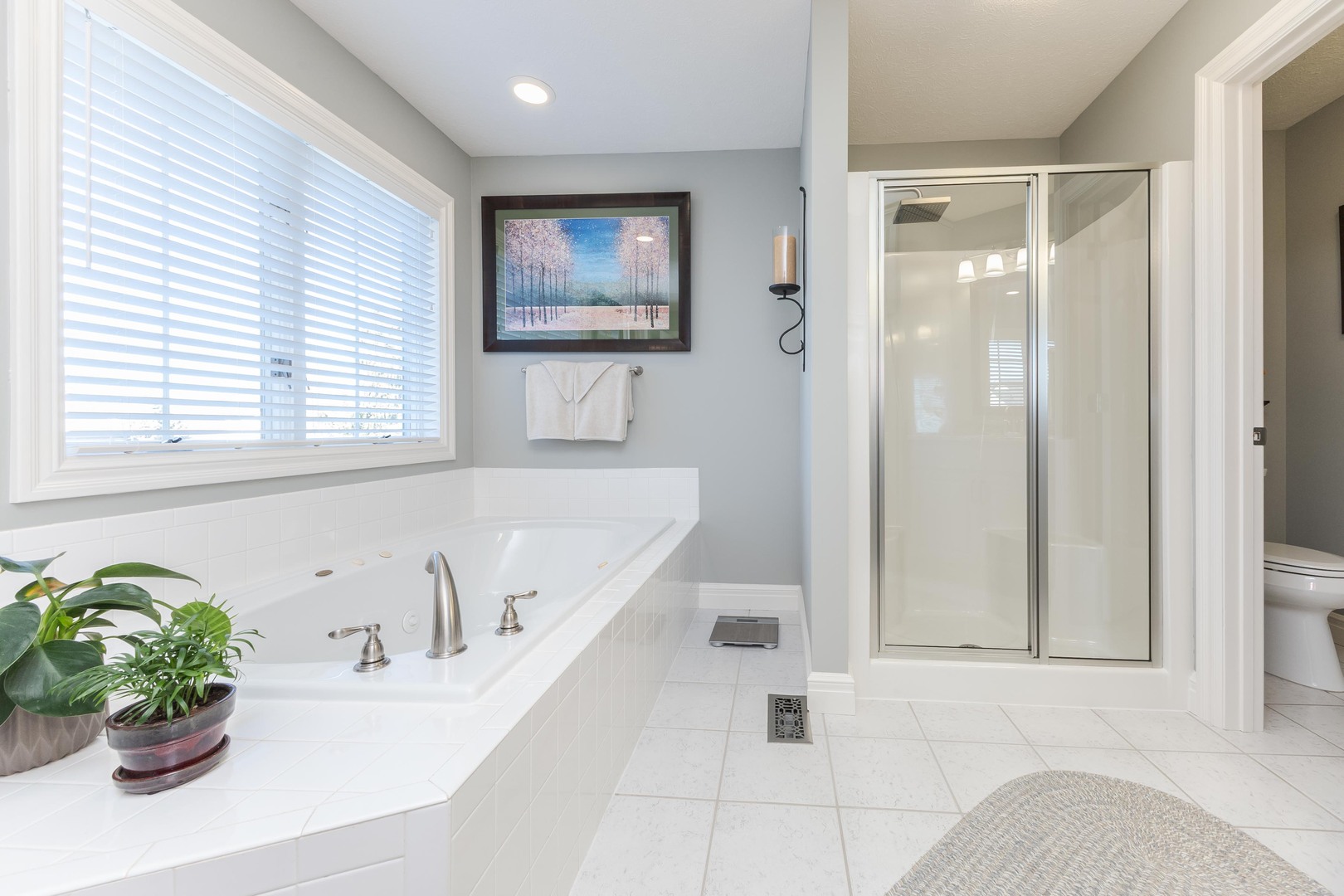 2006 Woodbine Road Bloomington, IL 61704 - Photo 56 of 98 a white bath tub sitting next to a white sink