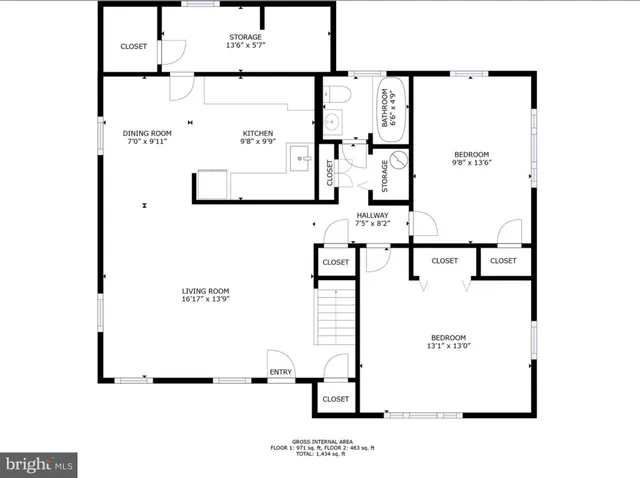 a picture of a floor plan