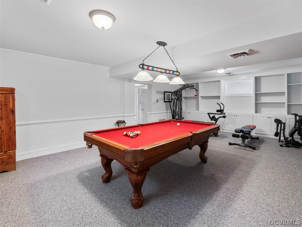 2931 West Brigstock Road Midlothian, VA 23113 - Photo 28 of 46 a room with pool table and windows