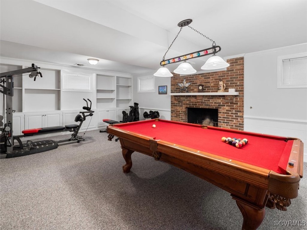 2931 West Brigstock Road Midlothian, VA 23113 - Photo 29 of 46 a room with pool table and windows
