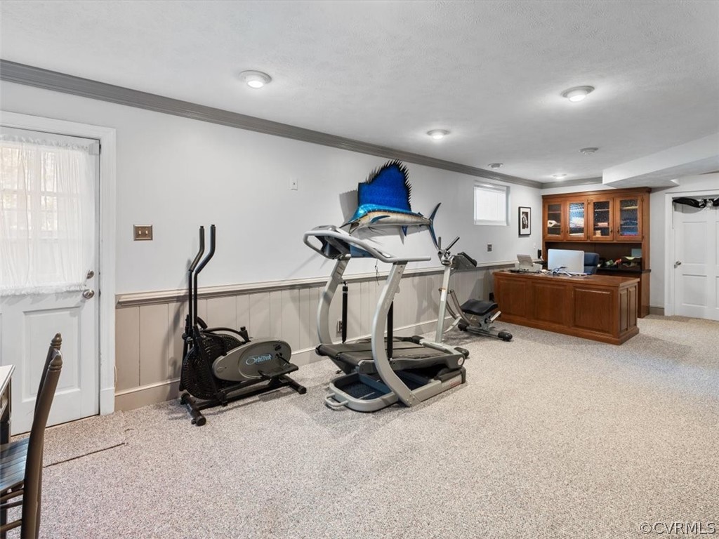 2931 West Brigstock Road Midlothian, VA 23113 - Photo 32 of 46 a view of a room with gym equipment