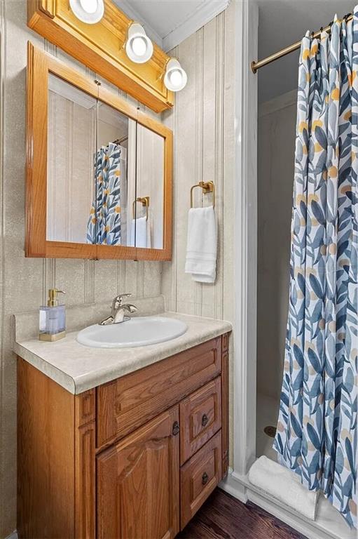264 Euharlee Road Southwest Cartersville, GA 30120 - Photo 21 of 45 a bathroom with a sink and a mirror