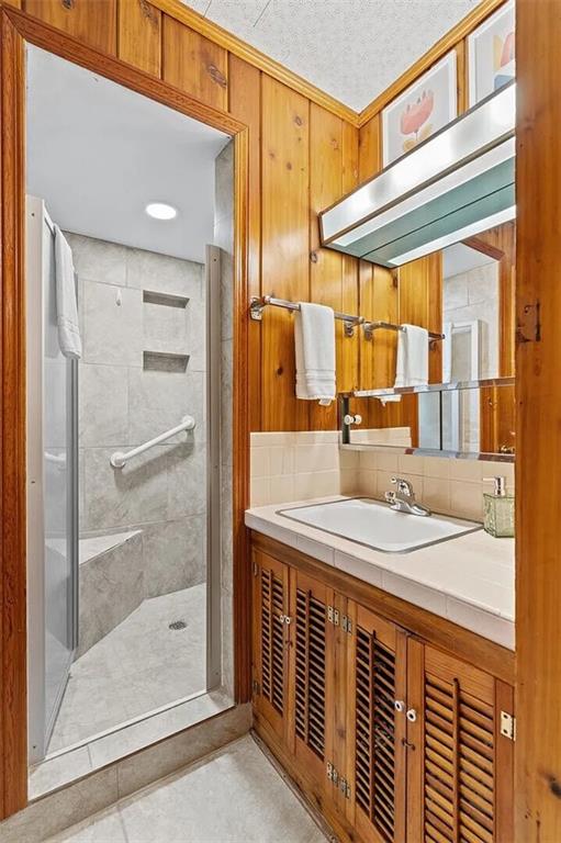 264 Euharlee Road Southwest Cartersville, GA 30120 - Photo 27 of 45 a bathroom with a granite countertop sink and a mirror