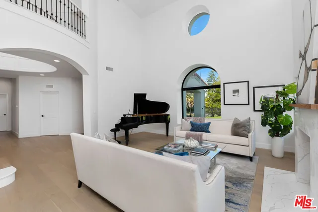 a kitchen with a stove and a microwave