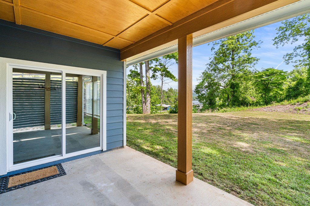 91 Dewey Ridge Lane Hayesville, NC 28904 - Photo 15 of 40 a view of backyard with green space