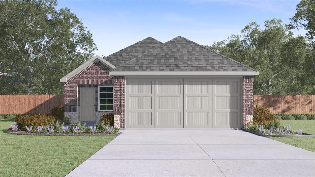 749 Ramble Road Lavon, TX 75166 - Photo 1 of 1 a front view of a house with a yard and garage