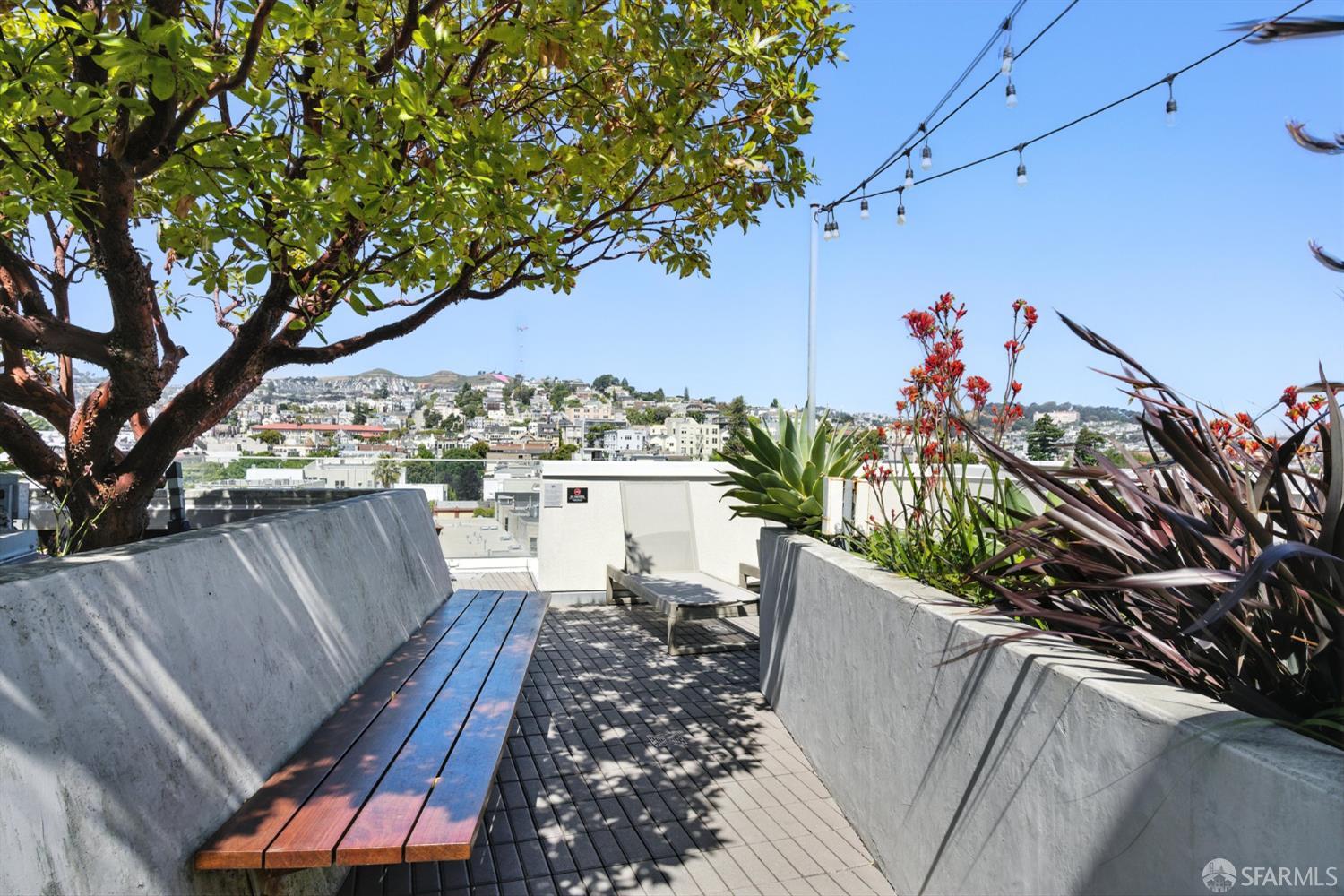 45 Bartlett Street, Unit 416 San Francisco, CA 94110 - Photo 30 of 36 a view of a balcony with chairs