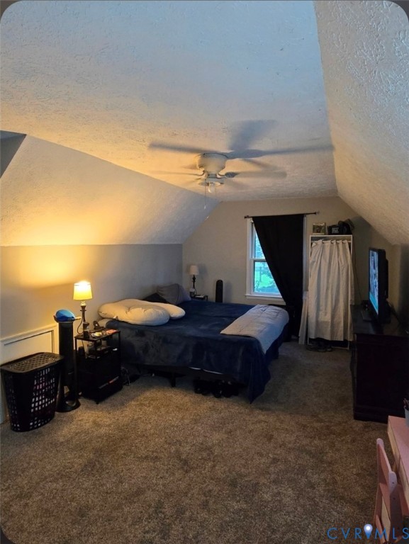 3170 Ella Road Henrico, VA 23231 - Photo 39 of 50 Carpeted flooring with a ceiling fan and sloped ce
