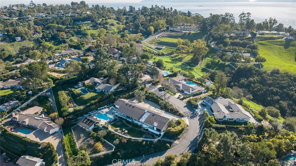 15 Caballeros Road Rolling Hills, CA 90274 - Photo 66 of 70 an aerial view of residential houses with outdoor space