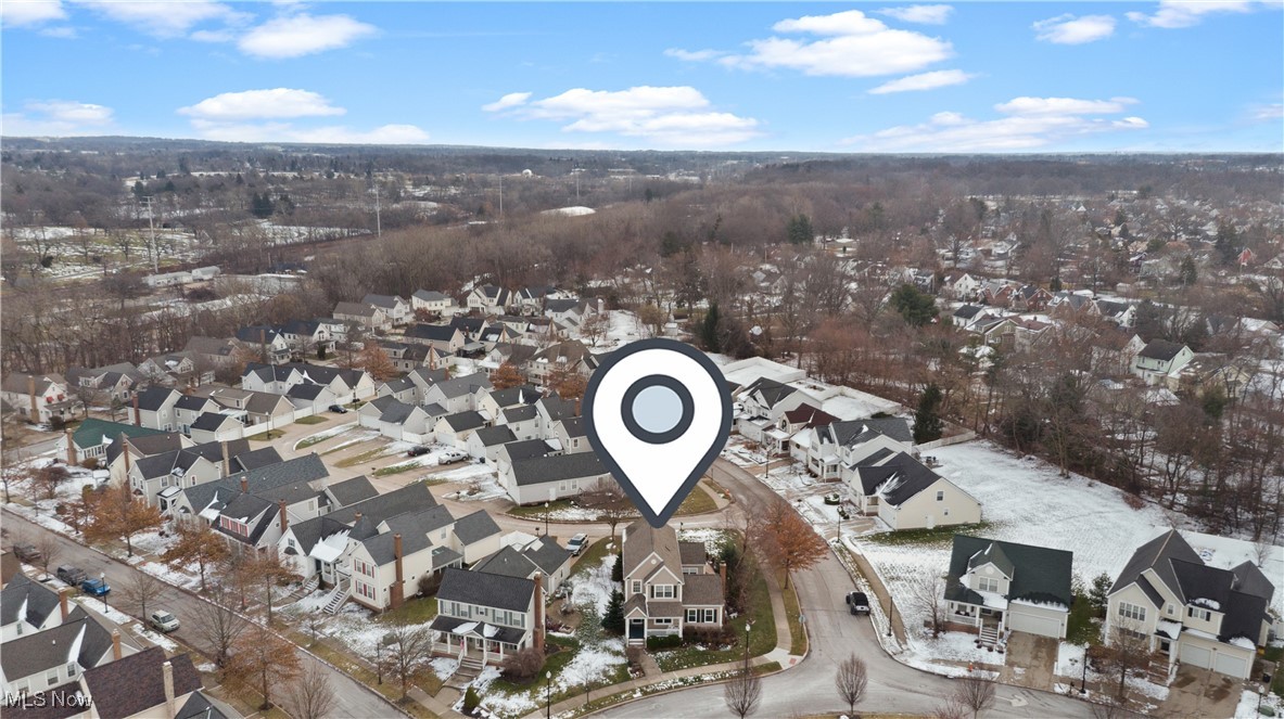 4461 Sexton Road Cleveland, OH 44105 - Photo 36 of 47 Snowy aerial view with a residential view