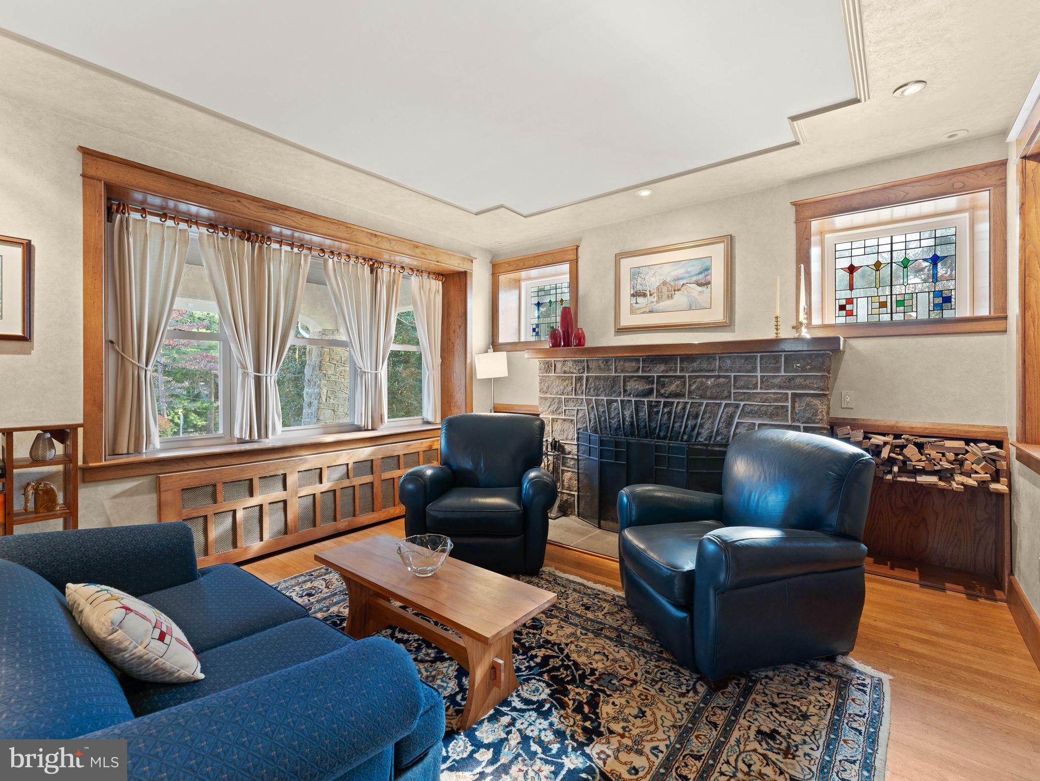 490 South Old Middletown Road Media, PA 19063 - Photo 13 of 79 a living room with furniture fireplace and a large window