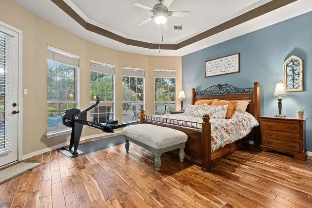 a kitchen with sink cabinets and outdoor view