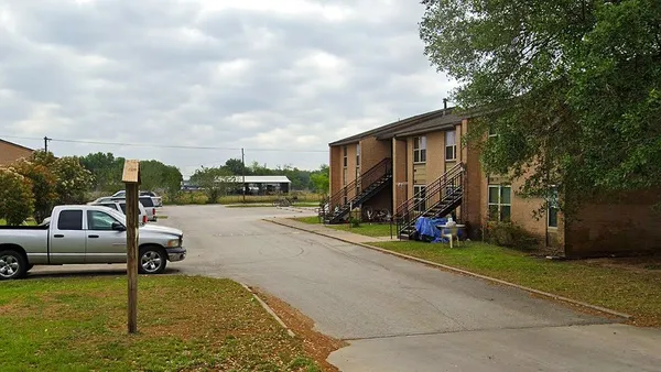 a view of a terrace with a flat space
