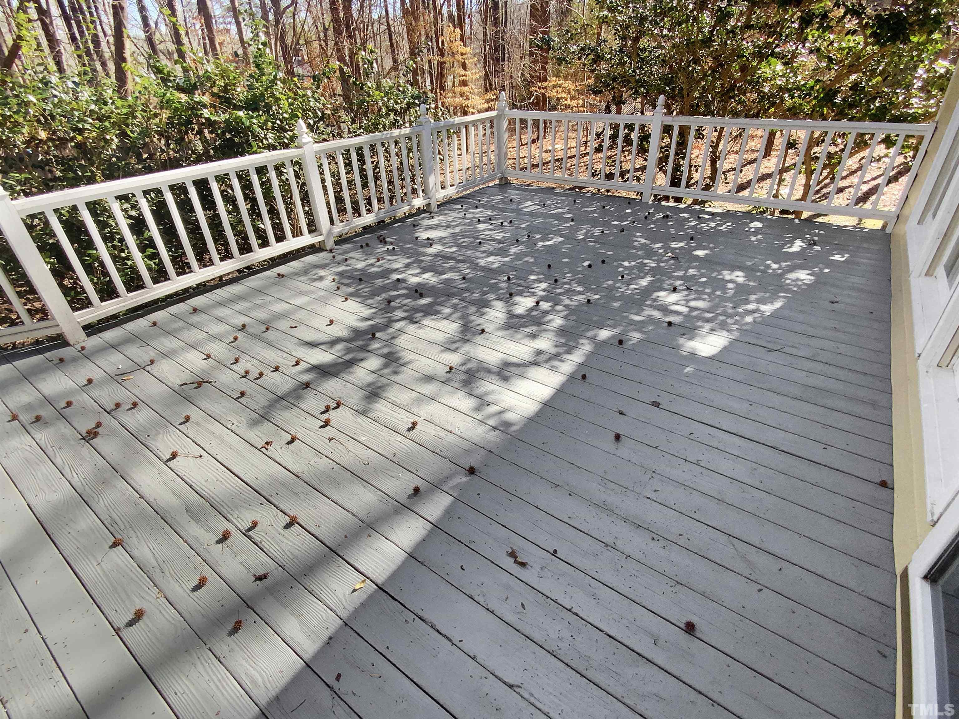 12020 Old Creedmoor Road Raleigh, NC 27613 - Photo 27 of 30 a view of wooden deck
