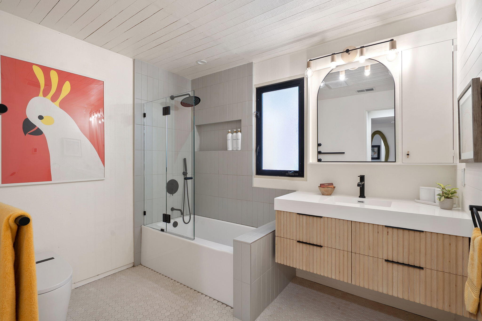 180 Hermosillo Road Montecito, CA 93108 - Photo 40 of 56 a bathroom with a double vanity sink mirror and bathtub