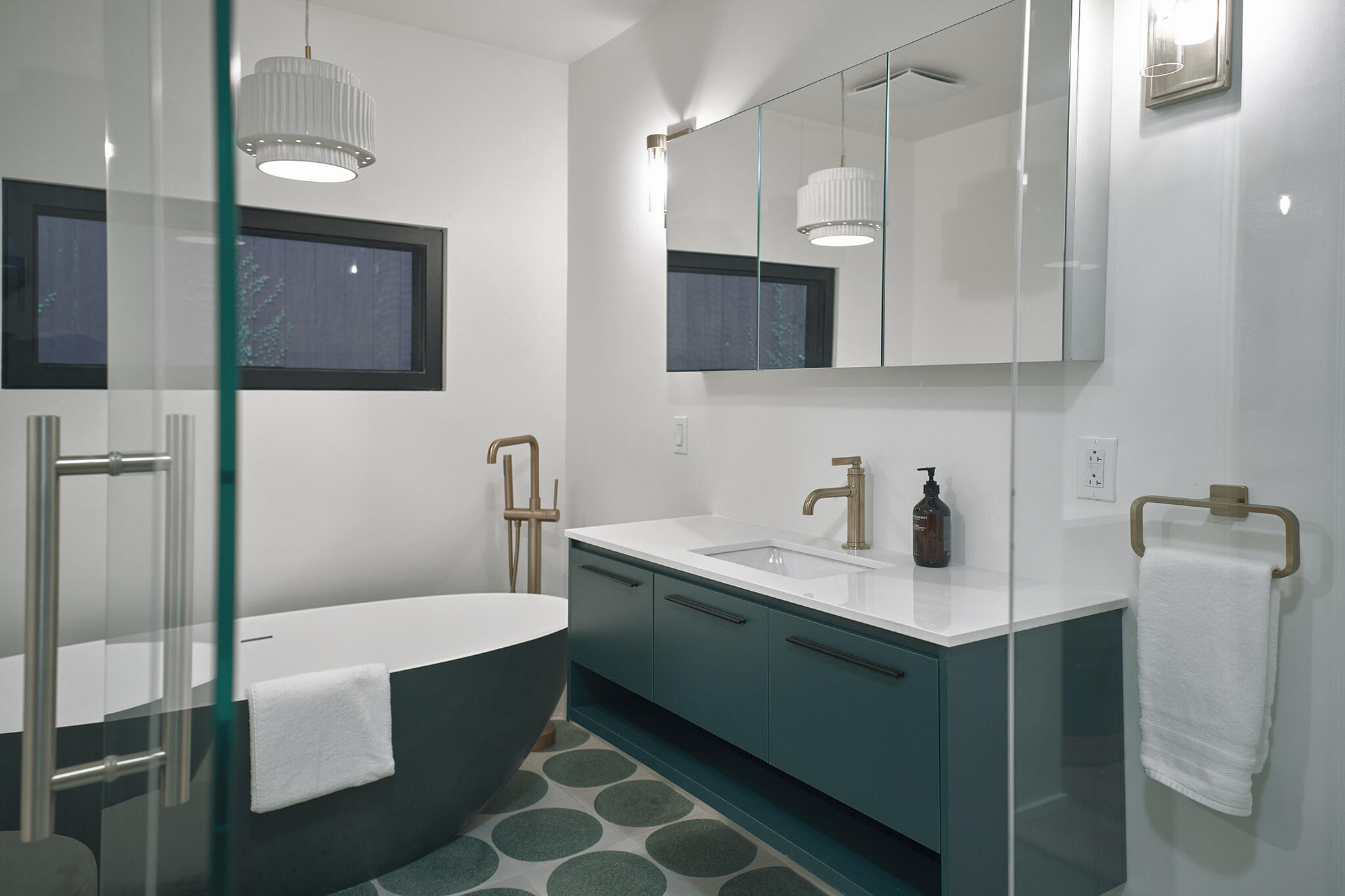 180 Hermosillo Road Montecito, CA 93108 - Photo 44 of 56 a bathroom with a sink and a mirror