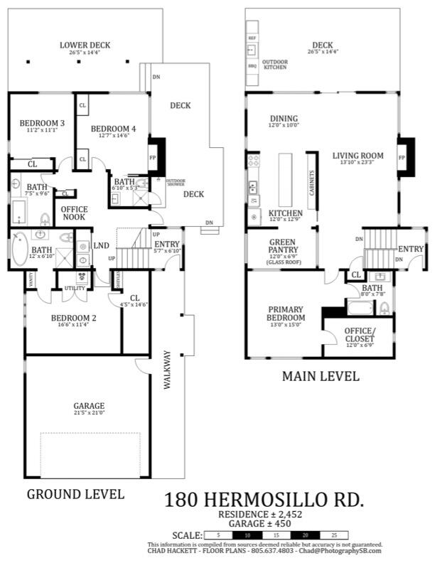 180 Hermosillo Road Montecito, CA 93108 - Photo 56 of 56 180 Hermosillo Rd. Floor Plan_2025