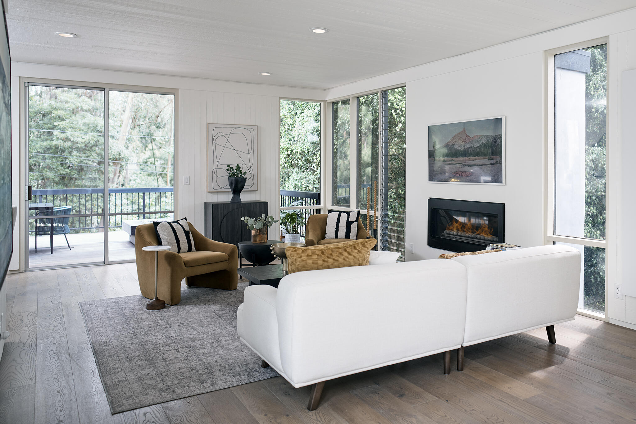 180 Hermosillo Road Montecito, CA 93108 - Photo 9 of 56 a living room with furniture and a fireplace