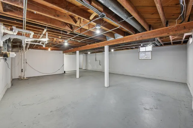 a view of a room with racks